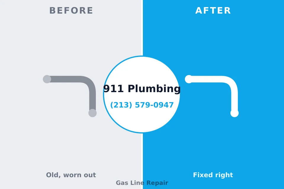 Before and after: plumbing repair Elverson, PA